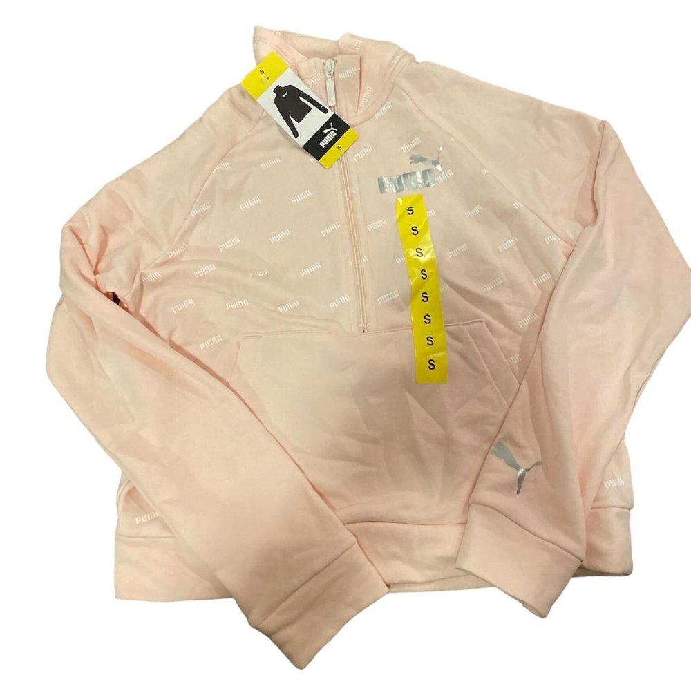 Puma Girl’s Peach Zip-up Pull-Over Jacket S